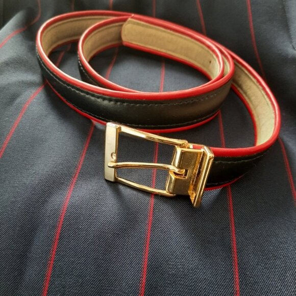 NINA RICCI Retro Maxi Length Long Pin-Stripe Dress White Collar Navy Blue Sz 12 - Picture 14 of 16